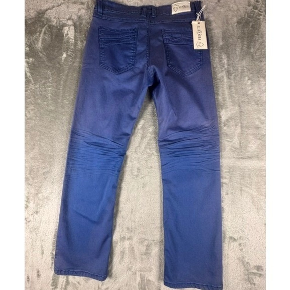 NWT Alberto Ferretti Blue Denim Jeans Pants Men's Size 32 - Picture 2 of 12